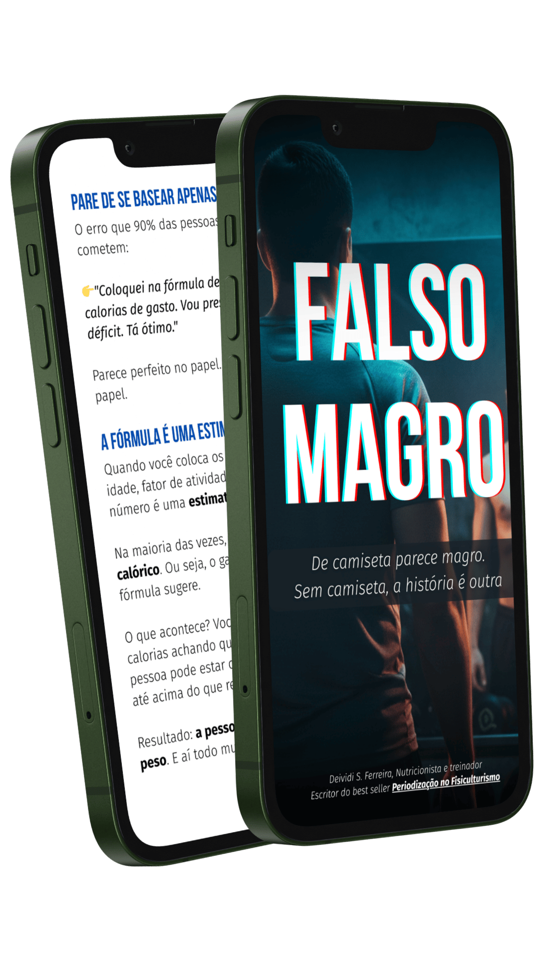 Mockup do e-book Estrategia para Falso Magro